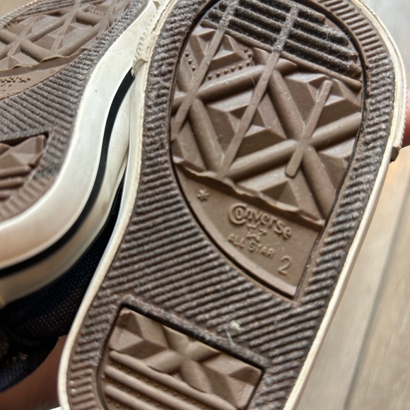 Converse All Stars Slip On Size 2 Infant Toddler Navy Blue - Picture 5 of 6